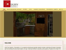 Tablet Screenshot of duffycarpentry.com